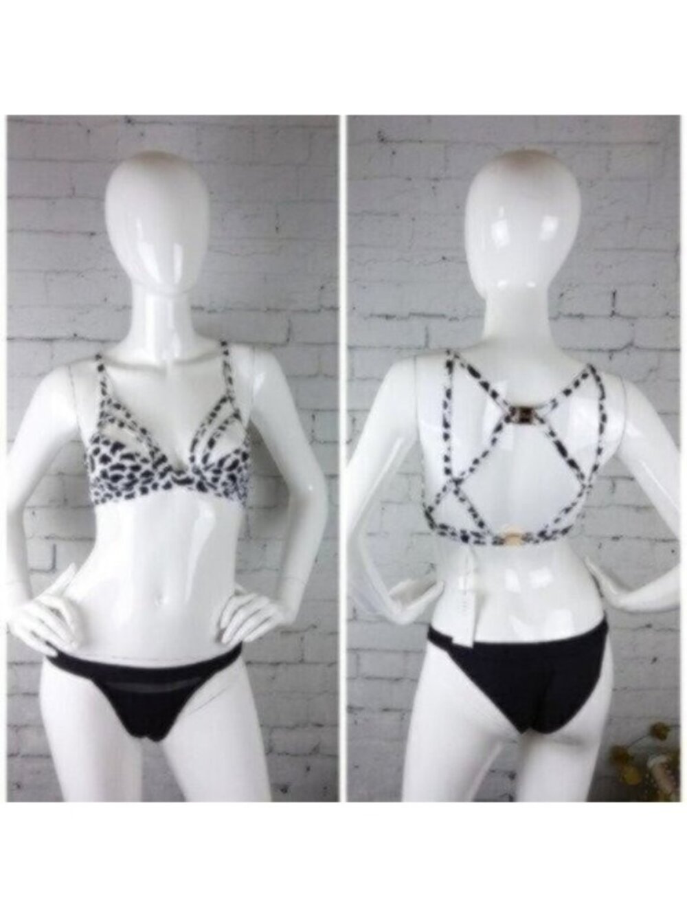 Kopper & Zink Lola Strappy Bikini Top Twilight Size XS